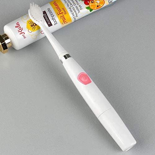 Kids Electric Toothbrushes, Electric Toothbrush Kids Sonic Toothbrush Electronic Toothbrush, Battery Power Tooth Brush with Replacement Heads, IPX7 Waterproof, Pink Kids Electric Toothbrushes, Electric Toothbrush Kids Sonic Toothbrush Electronic Toothbrush, Battery Power Tooth Brush with Replacement Heads, IPX7 Waterproof, Pink