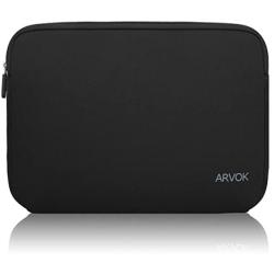 Arvok 15-15.6 Inch Laptop Sleeve Multi-Color & Size Choices Case/Water-Resistant Neoprene Notebook Computer Pocket Tablet Briefcase Carrying Bag/Pouch Skin Cover for Acer/Asus/Dell/Lenovo, Black