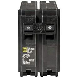 Square D HOM260 Plug-In Circuit Breaker, 60 Amp, 2-Pole