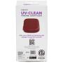 HoMedics UV Clean Phone Sanitizer, UV Light Sanitizer, Fast Germ Sanitizer for Cell Phone, Makeup Tools, Credit Cards, Keys, Glasses, Kills 99.9% of Bacteria & Viruses, Red