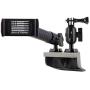Dash Mount Cell Phone Holder Compatible with Jeep Wrangler JK and JKU (2011-2018) with 2 Ball Mounts for Action Camera and GPS Navigation Compatible with iPhone and Android Smartphones