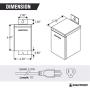 Lightkiwi U2184 75 Watt Heavy-Duty Stainless Steel (12V-15V) Multi-Tap Low Voltage Transformer for Landscape Lighting