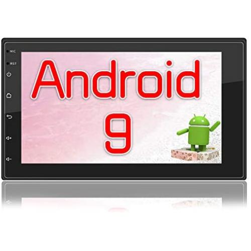ZHNN 7 Inch Android 9.1 Car Stereo Radio Double Din Touchscreen Multimedia Player with Bluetooth/2021 New Head Unit/GPS Navigation Receiver/Support Backup Camera/Bluetooth/FM/WiFi/Dual USB (16GB)