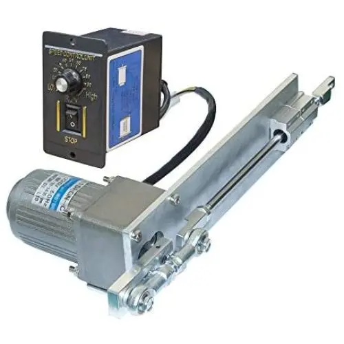 BEMONOC AC 110V Linear Actuator Stroke 100mm 4inches AC Reciprocating Motor High Torque 35 RPM & 15Watts AC Speed Controller Kits for DIY Hobbies