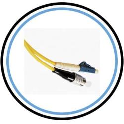 PacSatSales - Fiber Optic Patch Cable - Single Mode - SIMPLEX - OS1-9/125um (1M, FC to LC)
