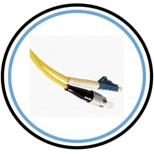 PacSatSales - Fiber Optic Patch Cable - Single Mode - SIMPLEX - OS1-9/125um (1M, FC to LC)