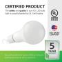 Sunco Lighting 6 Pack Rechargeable Emergency Bulb, A21, 11W, 2700K Soft White, E26, Battery Powered LED Bulb, 4 Hours Backup, Portable Camping Light - UL
