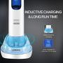 Lebond V2 Electric Toothbrush, 【UPDATE GRADE】15 Brushing Levels 6 Replacement Heads Sonic Toothbrush Power Rechargeable Kids Toothbrush with Automatic Timer, LCD Display for Adult, Travel, Blue Lebond V2 Electric Toothbrush, 【UPDATE GRADE】15 Brushing Levels 6 Replacement Heads Sonic Toothbrush Power Rechargeable Kids Toothbrush with Automatic Timer, LCD Display for Adult, Travel, Blue