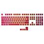 HK Gaming 108 Double Shot PBT Pudding Keycaps Ansi/ISO - OEM Profile Pudding Keyset 60% / 87 TKL / 104/108 MX Switches Backlit (Red)