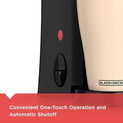 BLACK+DECKER Brew n Go Personal Coffeemaker with Travel Mug, Black/Beige, DCM18