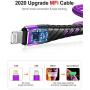 Long iPhone Charger Cable 10ft for [MFi Certified],(2 Pack) CyvenSmart 10 Foot Lightning Cable Fast Charging Cord 10 Feet for iPhone 11/11 Pro/11 Pro Max/XS/XS Max/XR/X/8/8 Plus/7/7 Plus-Purple