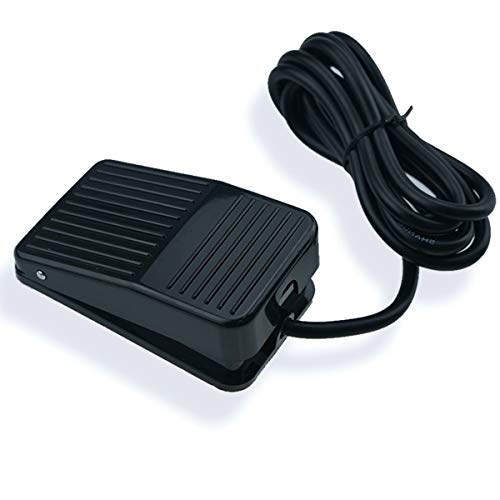 Black AC 250V 10A SPDT NO NC Momentary Foot Pedal Switch for CNC Industrial with Anti-Skid Rubber Surface