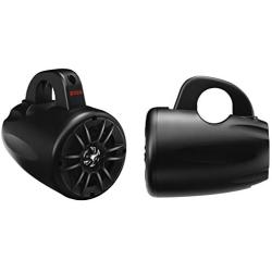 BOSS Audio Systems BM40AMPBT Marine Waketower Speaker System - Bluetooth, 500 Watts of Power Per Pair, 250 Watts Each, 4 Inch, Full Range, 2 Way, Marine Grade, Weatherproof, Sold in Pairs
