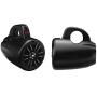 BOSS Audio Systems BM40AMPBT Marine Waketower Speaker System - Bluetooth, 500 Watts of Power Per Pair, 250 Watts Each, 4 Inch, Full Range, 2 Way, Marine Grade, Weatherproof, Sold in Pairs