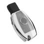 TANGSEN Smart Key Fob Case Silver TPU Protective Cover for Mercedes Benz A B C CLA CLS E G GL GLA GLC GLE GLK GLS GT M R S SL SLC SLK SLS Class AMG Viano 2 3 Button Keyless Entry Remote Accessories