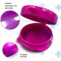 3 Pack - Open Lid Round Pill Box Organizer Pocket Small case Holder,Daily containers. Medicine Holder, Ideal for Medication, Vitamin, Supplement, Perfect Travel