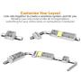 Bostitch Office KTRAILKITLON Konnect Cord Management Cable Fixing Rail, 1.70'' x 3'' x 21.50'', Aluminum