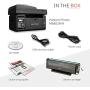 Pantum Monochrome All-in-one Wireless Laser Printer with Print Copy Fax Scan & ADF, Compact Multifunction for Home Office Mobile 23 PPM Printing (Laserjet M6600NW, Black)