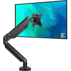 EleTab Single Monitor Desk Mount Stand - Articulating Full Motion Swivel Gas Spring Monitor VESA Arm Fits for Computer Monitor 17 to 32 inches, Holds up to 17.6 lbs