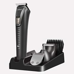 Othos Multi-functional Electric grooming Hair Clipper Beard Trimmers Shaver Kit for Men Shaver Mustache Hair Face Nose Body Ear trimmers set USB Charging Rechargeable Lithium Battery Cordless Stand
