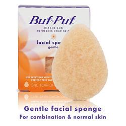 Buf-Puf Gentle Facial Sponge, Exfoliating, Dermatologist Developed, 1 Count