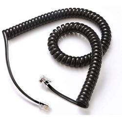 Telephone Cord, Phone Cord, Handset Cord, Black, 2 Pack, Universally Compatible