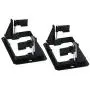 iMBAPrice LV1-2PK Single Gang (1-Gang) Low Voltage Mounting Bracket - Black (Pack of 2)