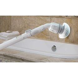 Scrubtastic Electric Power Shower Tile Scrubber - Rechargeable Cleaning Wand - Measures 36'' Long