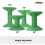 Storex Wiggle Stool, Adjustable Height 12”, 14”, 16”, or 18” for Active Seating in The Classroom, Green (00304U01C)