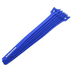 Monoprice Hook & Loop Fastening Cable Ties 9inch, 10pcs/Pack - Blue