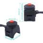 Taiss Motorcycle Kill Stop Waterproof Push Button Switch Bicycle Bike ATV Dirt 12v 7/8″(22mm) Handlebar Universal Red Dots Horn Button F016-R