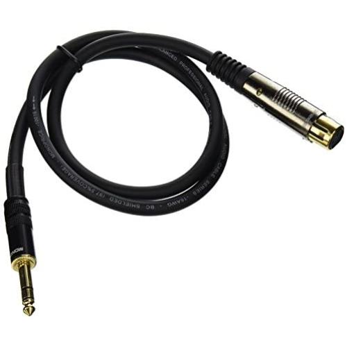 Monoprice 104768 3-Feet Premier Series XLR Female to 1/4-Inch TRS Male 16AWG Cable gold Monoprice 104768 3-Feet Premier Series XLR Female to 1/4-Inch TRS Male 16AWG Cable gold