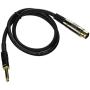 Monoprice 104768 3-Feet Premier Series XLR Female to 1/4-Inch TRS Male 16AWG Cable gold Monoprice 104768 3-Feet Premier Series XLR Female to 1/4-Inch TRS Male 16AWG Cable gold