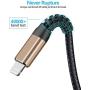 (2pack) iPhone Charger 3ft for Apple MFi Certified, Lightning Cable 3 feet Charging Cables, Fast iPhone USB Cord for iPhone 11/11Pro/11Max/ X/XS/XR/XS Max/8/7/6/5S/SE/iPad Mini Air (Gold)