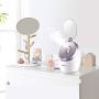 Facial Steamer Nano Ionic Warm Steam, Home SPA Quality Steamer 10x Moisturizing - Applicable Temp - Double Mirror for Easy Makeup & Skincare - Humidifier - Pores Clean - Blackheads Removal