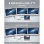 AUKEY USB C Hub 12-in-1 Type C Adapter with Ethernet, 4K HDMI,VGA,2 USB 3.0,2 USB 2.0,100W PD,USB-C Data Port and SD/TF Docking Station for MacBookPro/Air(Thunderbolt 3) and Other USB-C Laptops