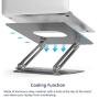 Laptop Stand, EPN Laptop Riser with Heat-Vent to Elevate Laptop, Adjustable Desktop Holder Compatible for MacBook Pro/Air, Surface Laptop, Dell XPS, HP, Samsung and Other 11-17 Inch Notebook