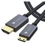 Mini HDMI to HDMI Cable, Ivanky High Speed 4K 60Hz Male to Male HDR HDMI 2.0 Adapter,Compatible with Sony HDR-XR50, Nikon Z6 Canon EOS RP/EOS R/EOS 7D Mark II / XA40,Lenovo Thinkpad Yoga, 6 ft
