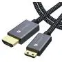 Mini HDMI to HDMI Cable, Ivanky High Speed 4K 60Hz Male to Male HDR HDMI 2.0 Adapter,Compatible with Sony HDR-XR50, Nikon Z6 Canon EOS RP/EOS R/EOS 7D Mark II / XA40,Lenovo Thinkpad Yoga, 6 ft