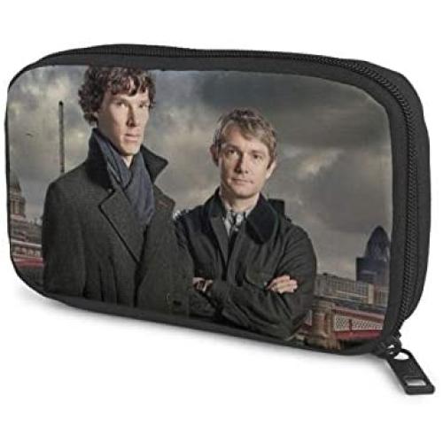 Hxuedan Sherlock Holmes The Data Cable Storage Bag is A Portable and Independent Design SuitableVFor Travelers to Place The Data Cable, Earphone and Electronic Product Data Cable Storage Bag