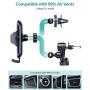 VICSEED 2020 Upgrade Ultra Stable Car Phone Mount Easy Clamp Universal Car Phone Holder Air Vent Cell Phone Holder for Car Compatible with iPhone 12 11 Pro Max Mini SE XS XR Galaxy S20 Note 20 10 etc