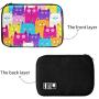 Coloful Cats Electronic Organizer Compact Travel Cable Organizer Bag Pouch