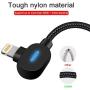 LED iPhone Charger Cable 10 FT 3Pack Right Angle Lightning Cable 90 Degree Nylon Braided Charging Cord Gaming USB Charging/Sync Compatible with iPhone 12 11 Pro XS MAX XR X 8 7 6S Plus SE iPad