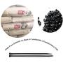 HS Durable Plastic Zip Ties 4 Inch (Bulk-1000 Pack) Small Zip Ties Thin 18 Lbs Self-Locking Nylon Ties for Electronics Organizer, Wire Zip Ties Black