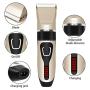 Cordless Mens Haircut Machine, Professional Hair Clippers Electric Grooming Trimmer Set Rechargeable Hair Cutting Kits for Barber Kids Baby Fathers Day, Golden