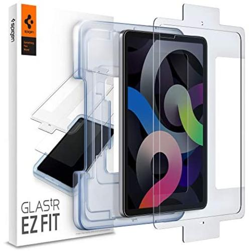 Spigen Tempered Glass Screen Protector [Glas.tR EZ Fit] Designed for iPad Air 4 10.9 inch (2020) / iPad Pro 11 inch (2020/2018) [9H Hardness/Case-Friendly]