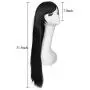 Topbuti Black Long Straight Anime Supia-Yisol Cosplay Wigs 80cm