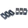 OZ-USA Rocker Switch Housing Panel Kit 6 pcs ABS Black Offroad Truck Boat Marine