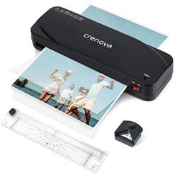 Laminator, Crenova A4 Laminator, 4 in 1 Thermal Laminator, 9 inches, 20 Laminating Pouches, Paper Trimmer, Corner Rounder