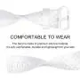 Pack 3 Silicone Bands Compatible for Fitbit Charge 4 / Fitbit Charge 3 / Charge 3 SE Replacement Wristbands for Women Men Small Large(Without Tracker) (Small: for 5.5''-7.1'' Wrists, Black+White+Grey)